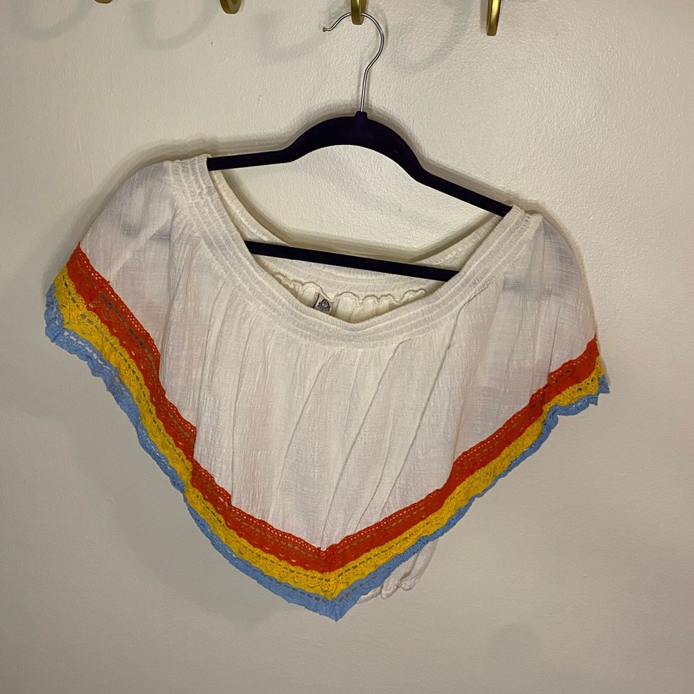 White off-the-shoulder top
